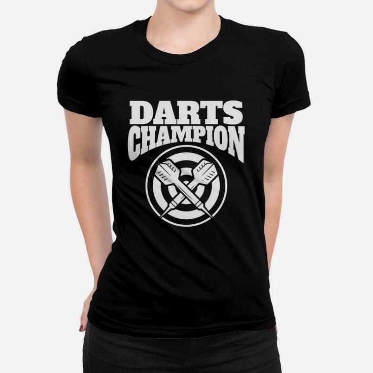 Darts Champion Retro Darts T-shirt Ladies Tee