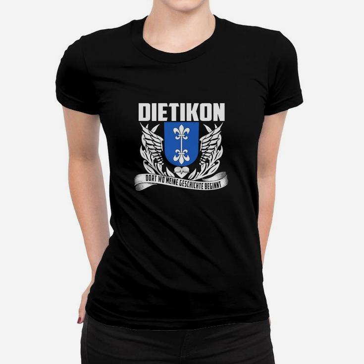 Dietikon Stolzes Heimatstadt Frauen Tshirt, Flügel-Wappen Design