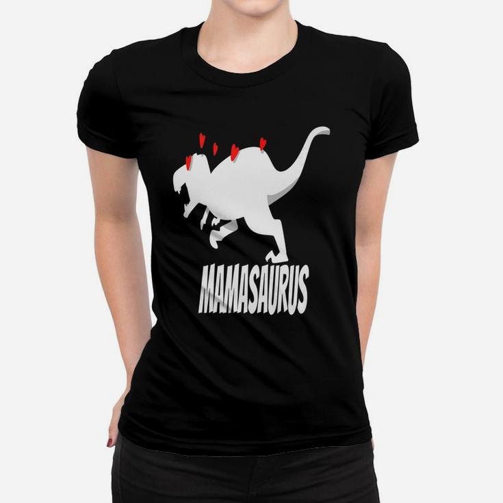Dinosaur Mama Saurus, birthday gifts for mom, mother's day gifts, mom gifts Ladies Tee
