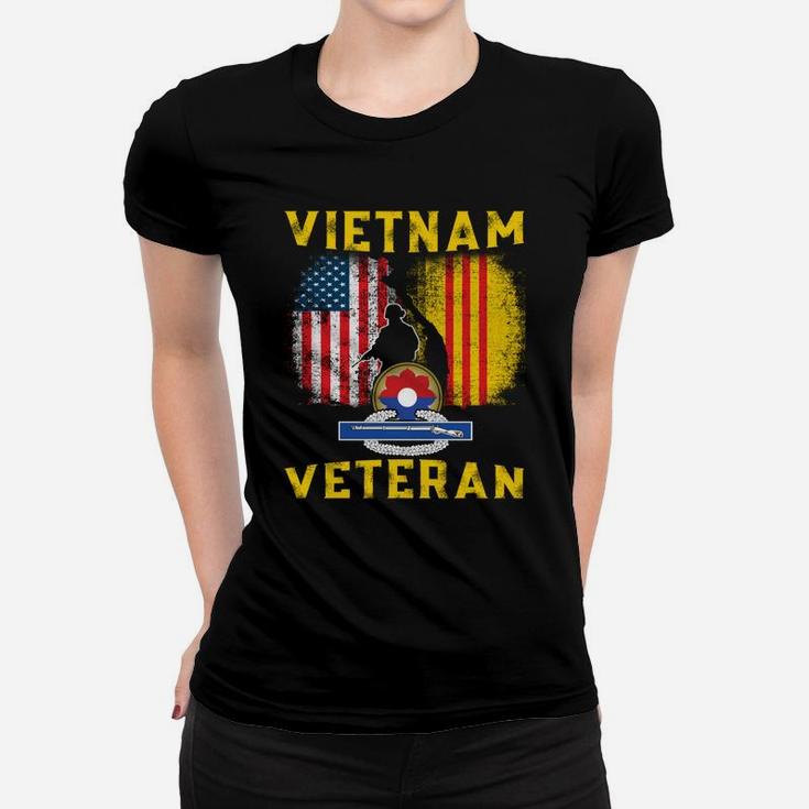 Distressed Vietnam War Veteran Wife Supporter T-shirt Ladies Tee