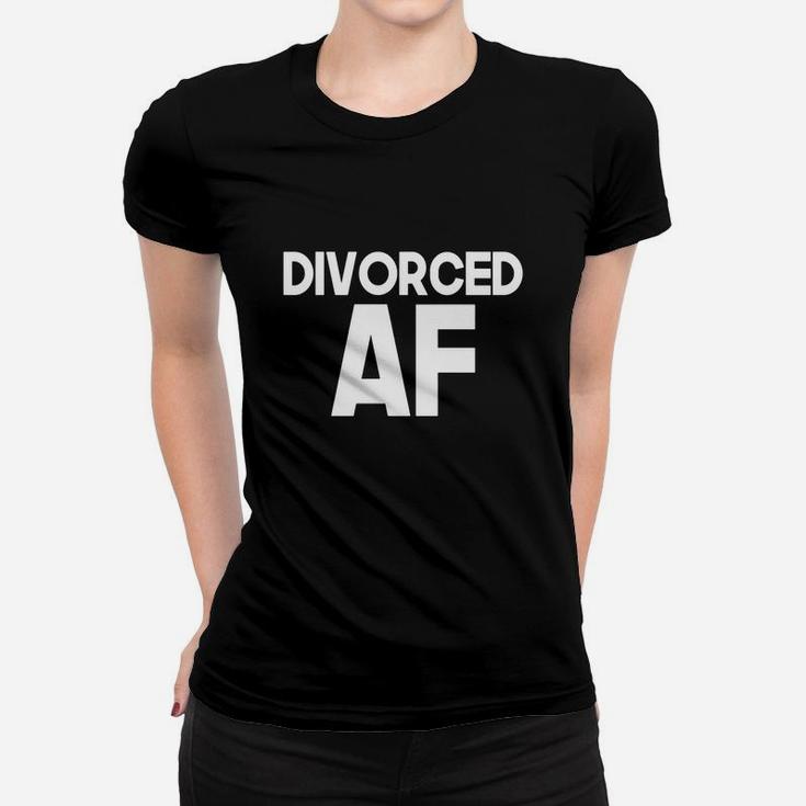 Divorced Af Relationship Divorce Status Funny Gift T-shirt Women T-shirt
