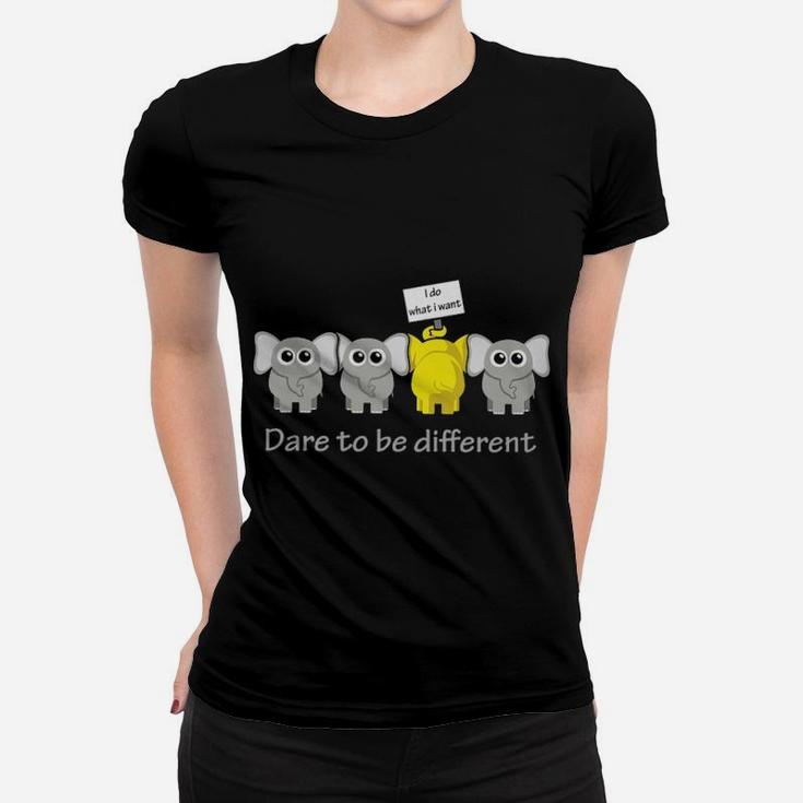 Elephant I Do What I Want Dare To Be Different Ladies Tee