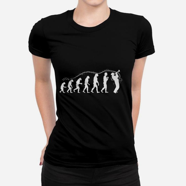 Evolution Of Trumpet Player Cute Musicians Women T-shirt