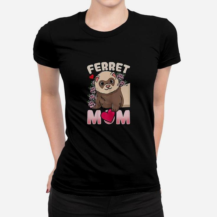 Ferret Mom Ferret Lovers And Owners Ladies Tee