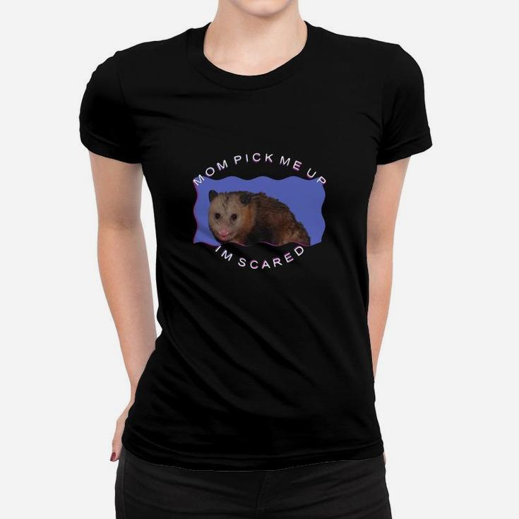 Ferret Mouse Mom Pick Me Up Im Scared Shirt Ladies Tee