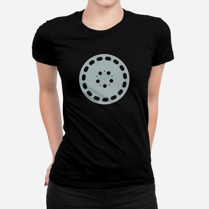 Filmrolle Motiv Herren Frauen Tshirt Schwarz, Kino Liebhaber Tee