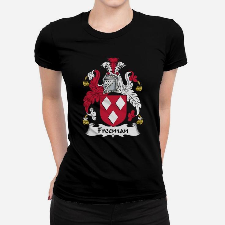 Freeman Family Crest Coat Of Arms British Family Crests Ladies Tee