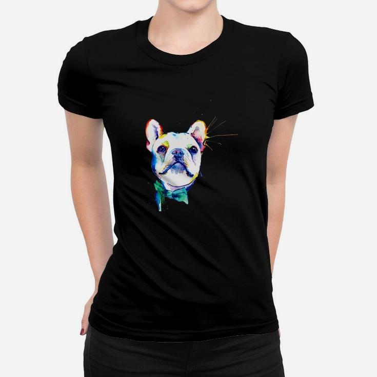 Frenchie Gift Frenchie Artistic Funny Dog Breed Ladies Tee