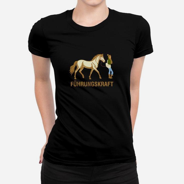 Führungskraft Pferde-Motiv Frauen Tshirt, Witziges Design für Reiter