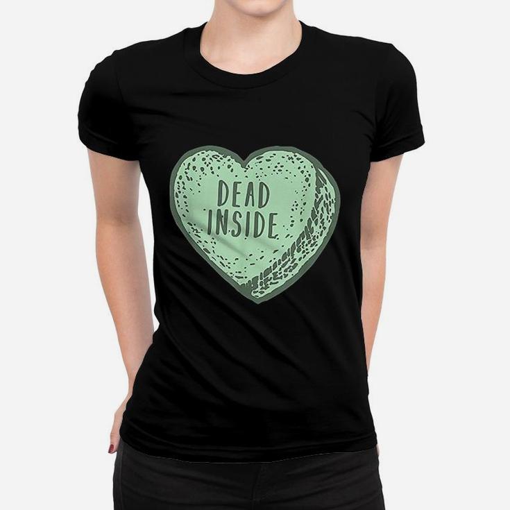 Funny Anti Valentines Day Gift Design With Candy Heart Ladies Tee