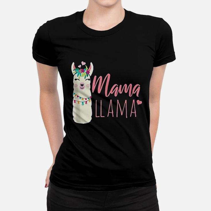 Funny Llamas Momma Meme Cute Ladies Tee