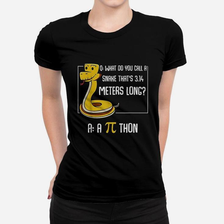 Funny Math Lover Number Pi Thon Snake Calculatin Ladies Tee