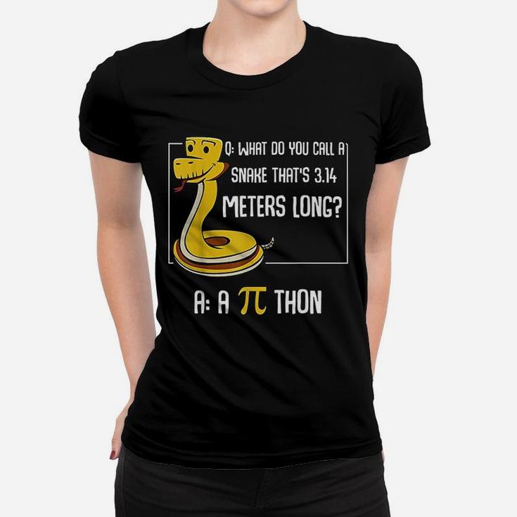 Funny Math Lover Number Pi Thon Snake Calculating Ladies Tee