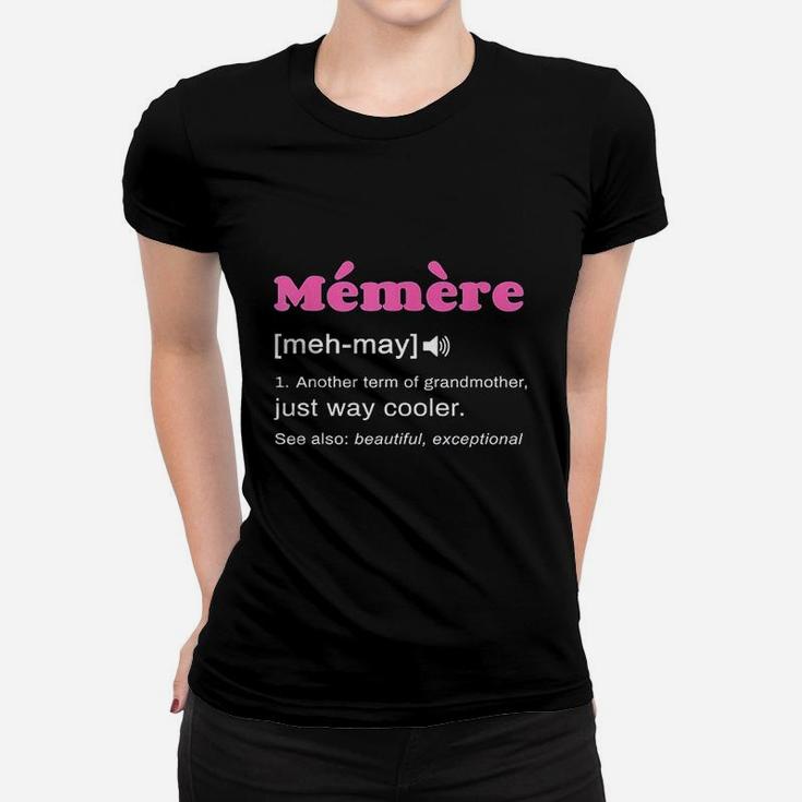 Funny Memere Definition Gift For French Grandmother Ladies Tee