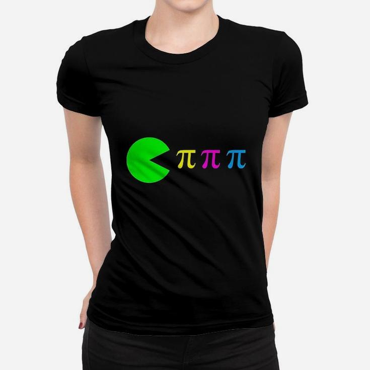 Funny Pi Day Math Science Ate Pi Symbol Color Ladies Tee