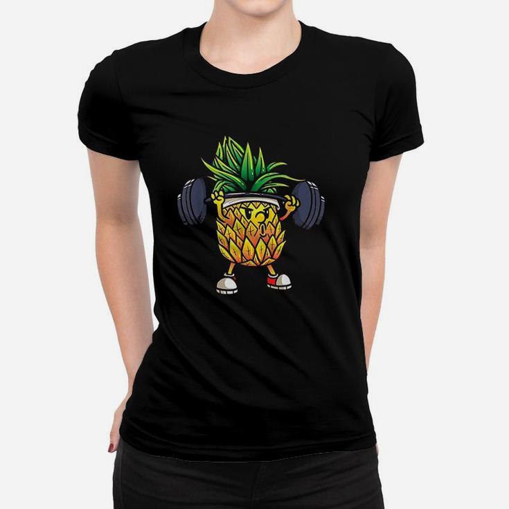 Funny Pineapple Powerlifting Weightlifting Women T-shirt