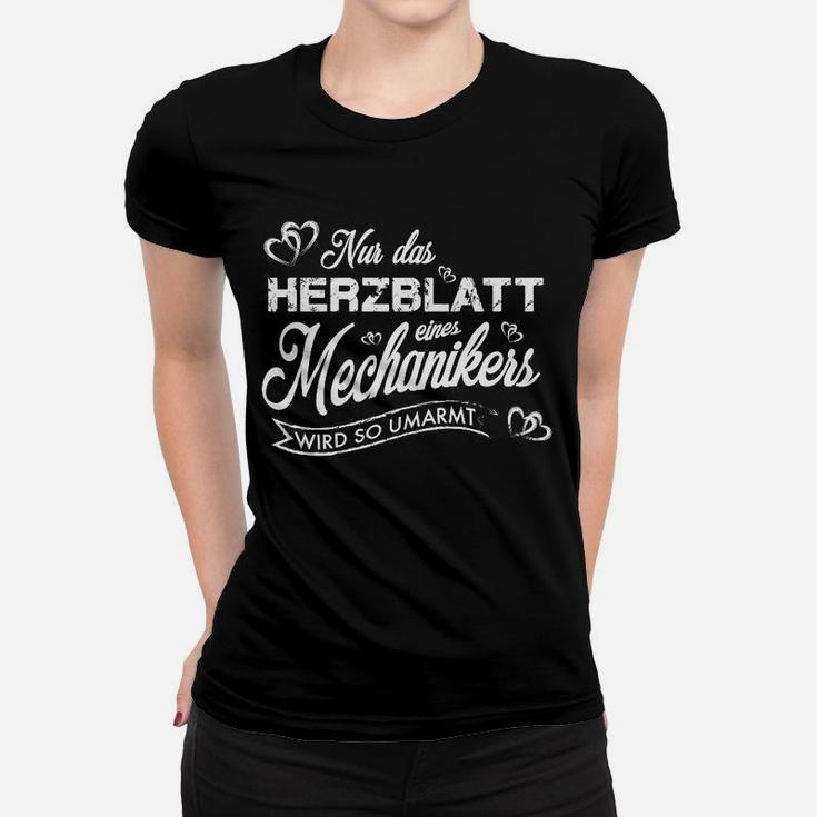 Für Mechaniker Herzblätter Geschenk Frauen T-Shirt