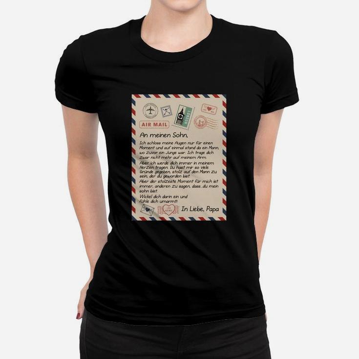 Ge Decke An Meinen Sohn Papa Frauen T-Shirt