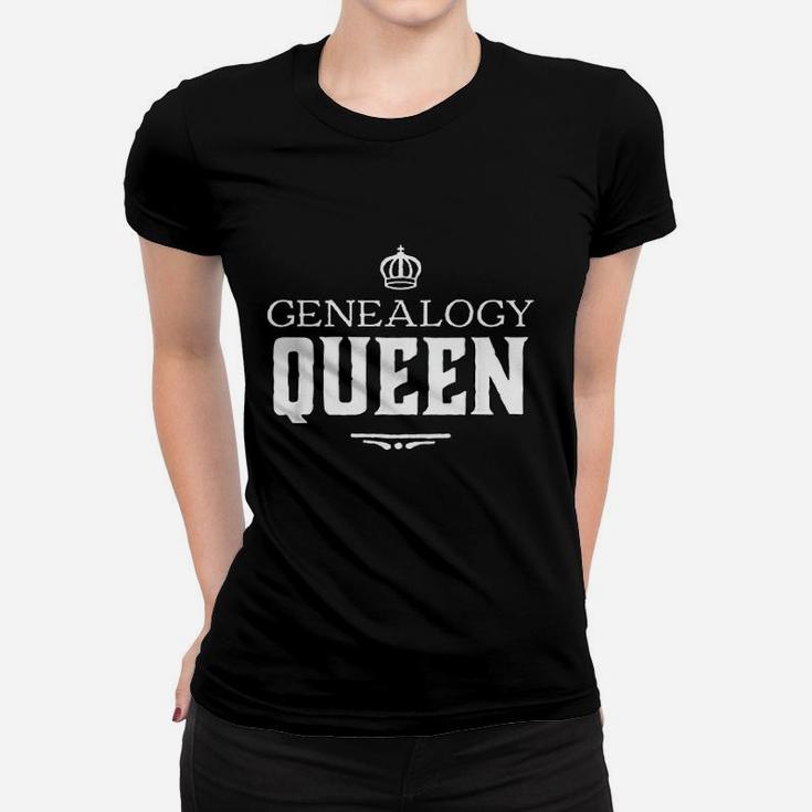 Genealogy Queen Family Genealogist Research Ancestry Dna Ladies Tee