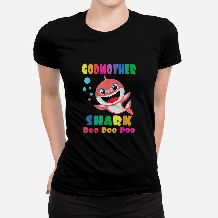Godmother Shark Funny Mothers Day Gift Ladies Tee