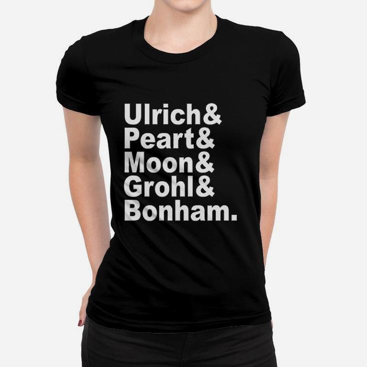 Gooder Tees Famous Drummer And Percussion Names Ladies Tee