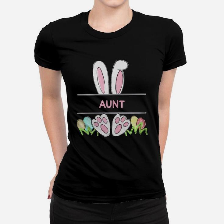 Happy Easter Bunny Aunt Cute Family Gift For Women Ladies Tee