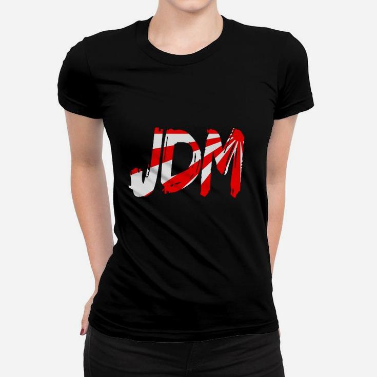 Herren Frauen Tshirt Schwarz mit JDM-Graffiti-Design, Street Style