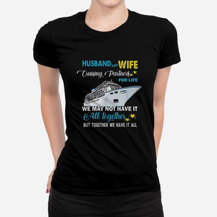 Husband And Wife Cruising Partners For Life Ladies Tee