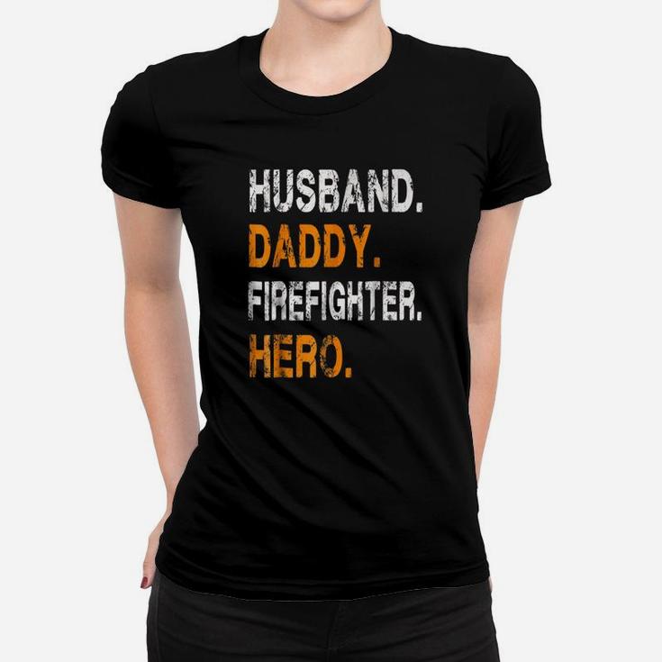 Husband Daddy Firefighter Ladies Tee