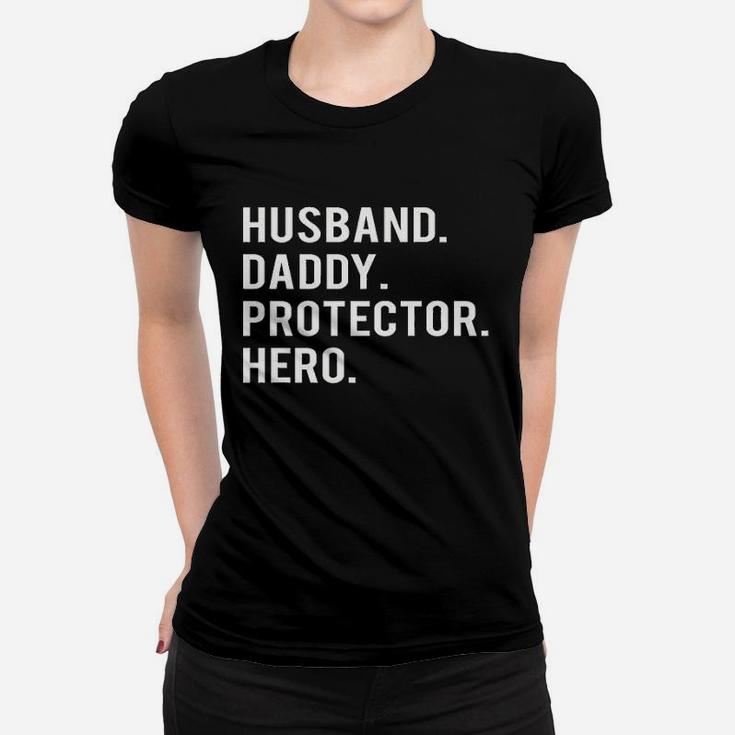 Husband Daddy Protector Hero Ladies Tee