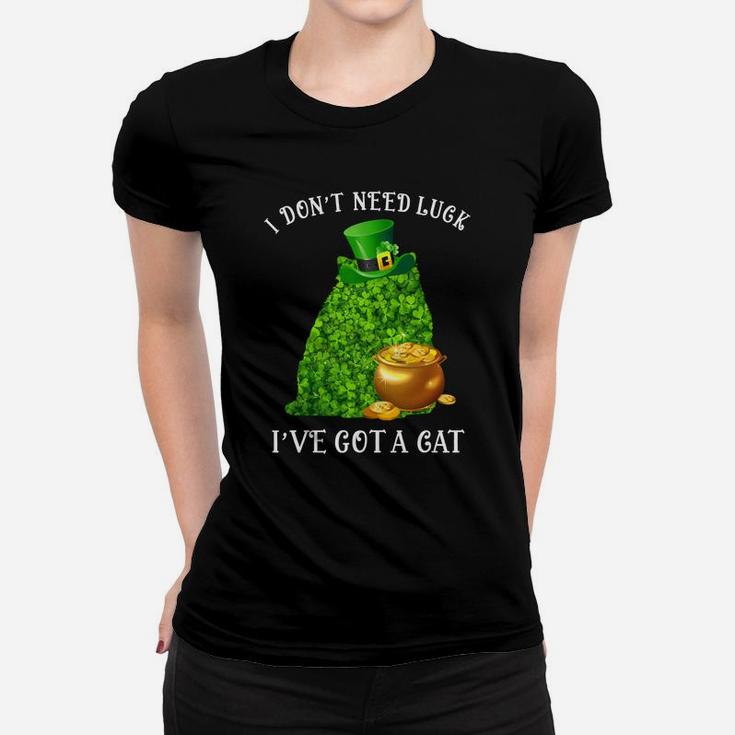I Do Not Need Luck I Have Got A Persian Shamrock St Patricks Day Cat Lovers Ladies Tee