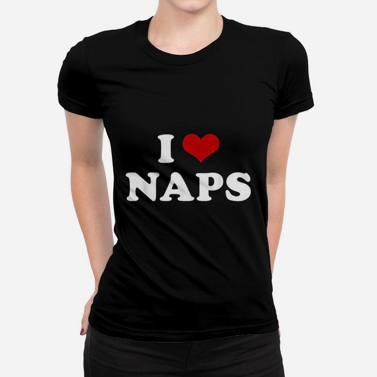 I Heart Naps I Love Napping Lazy Sleeping Women T-shirt