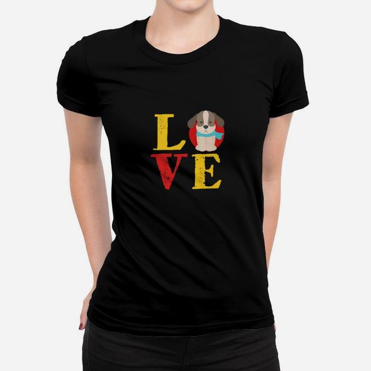 I Love Beagle For Dog Lover Animal Rescue Puppy Ladies Tee