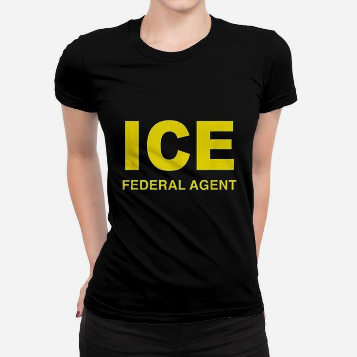 Ice Halloween Costume Federal Agent Police Immigration Ladies Tee