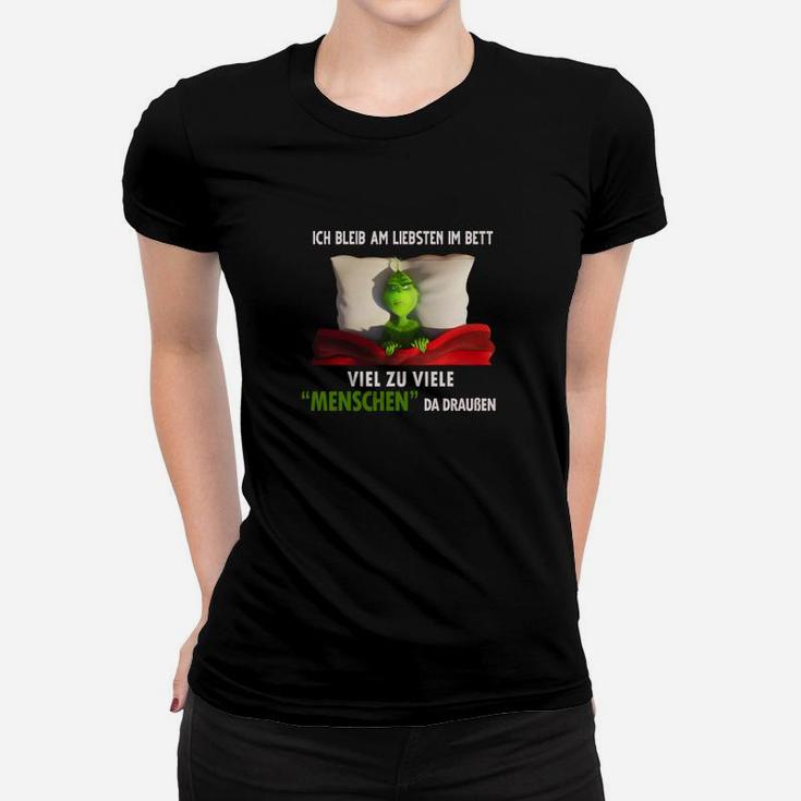 Ich Bleibe Gerne Im Bett Gr1Nch Frauen T-Shirt