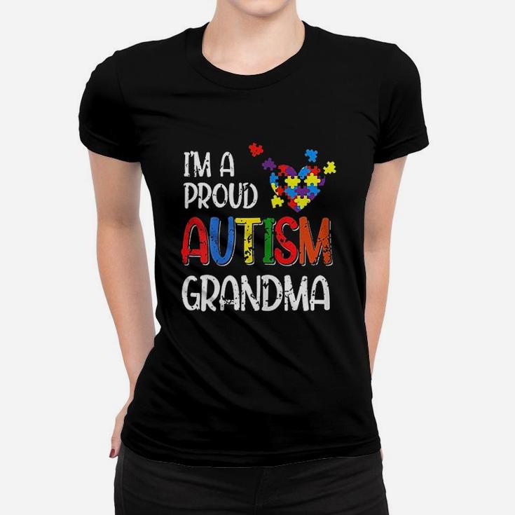 Im A Proud Autism Grandma Autism Awareness Women T-shirt