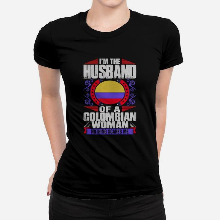Im Colombian Woman Husband T-shirt Ladies Tee