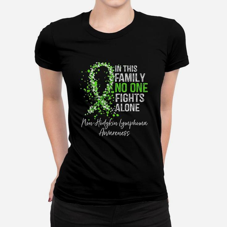 In This Family No One Fights Alone Lymphoma Ladies Tee