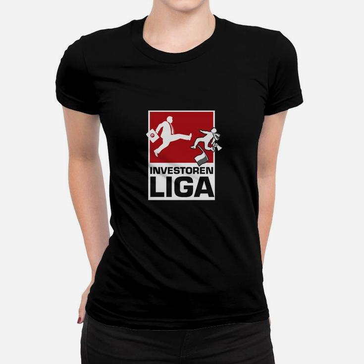 Investoren Liga Themen-Frauen Tshirt, Grafik-Design für Finanzfans