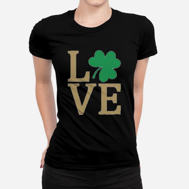 Irish Clover Love St Patrick's Day Cute Irish Women T-shirt