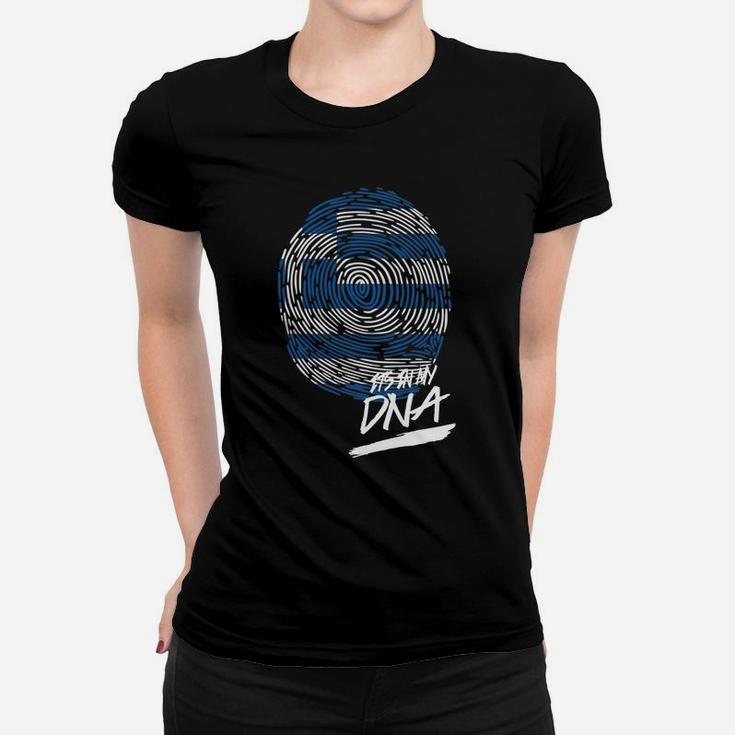 It Is In My Dna Greece Baby Proud Country Flag Ladies Tee
