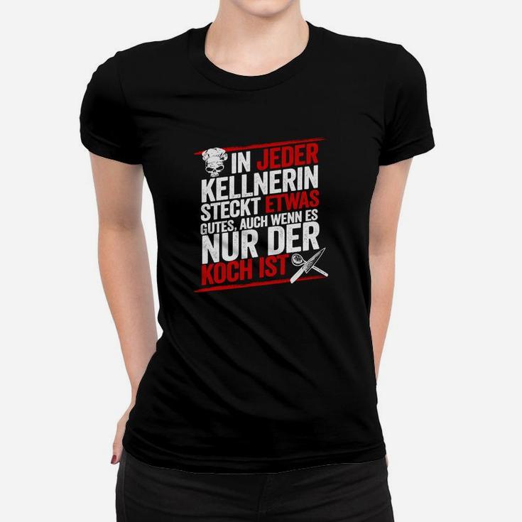 Kellnerin Lustiges Frauen Tshirt, Gastronomie Personal Spruch Tee