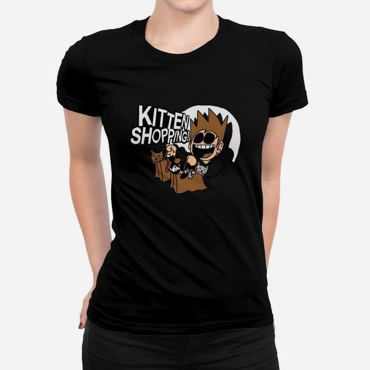 Kitten Shopping Shirt Ladies Tee