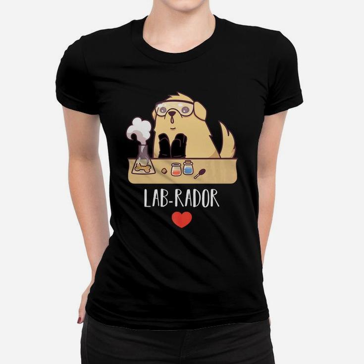 Labrador Labrador Retriever Dog Science Pun Funny Ladies Tee