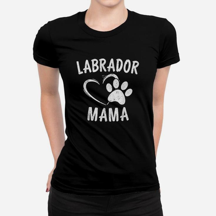 Labrador Mama Gift Black Golden Lab Mom Apparel Dog Ladies Tee