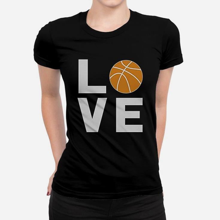 Love Basketball Basketball Fans Player Cool Ladies Tee