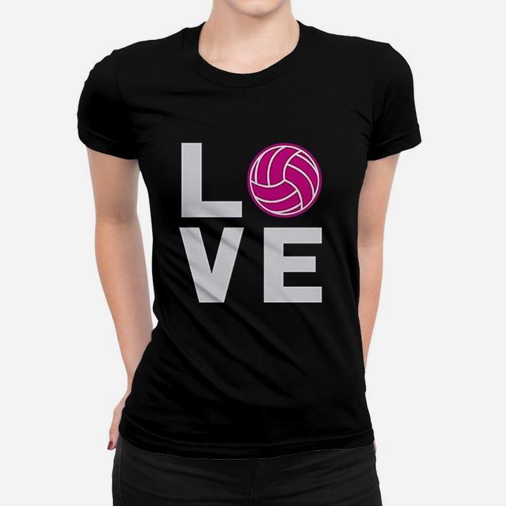 Love Volleyball Gift For Volleyball Lovers Players Ladies Tee