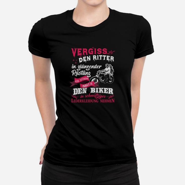 Lustiges Biker-Motto Frauen Tshirt mit deutschem Spruch, Motorrad-Fan Tee