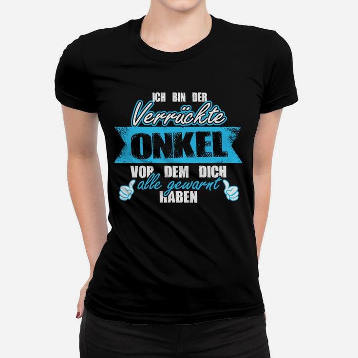 Lustiges Onkel Frauen Tshirt Verrückter Onkel Warnung Spruch für Männer