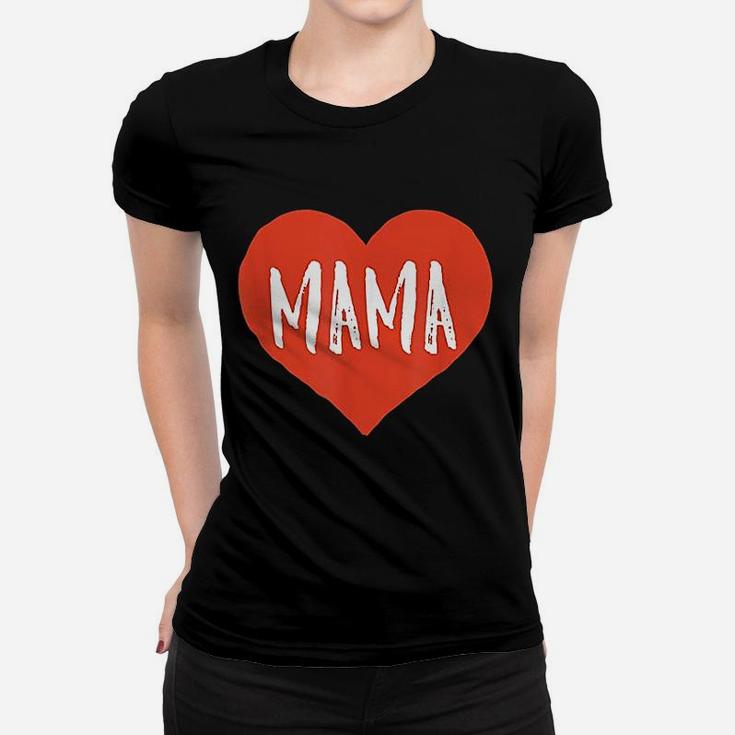 Mama And Mini Heart Matching Valentine Mom Ladies Tee
